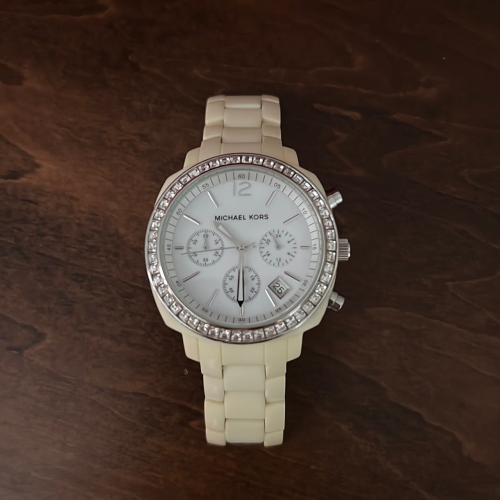 White Michael Kors watch